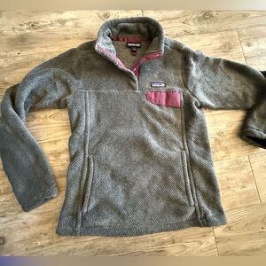 Patagonia Re-Tool Fleece Pullover Women’s Small | Gray | Excellent Condition